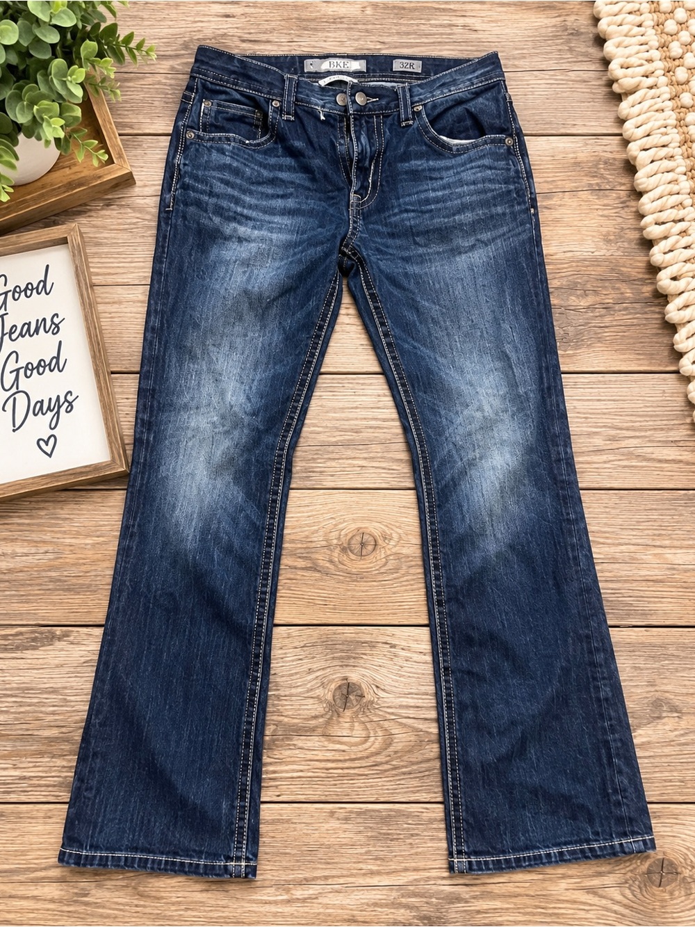 BKE Denim Jake Straight-Leg Jeans Men’s 32R 685